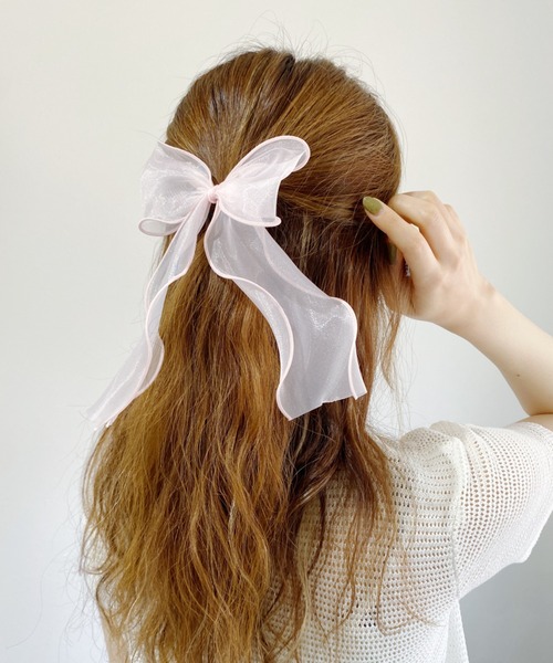 Loueme（ルエム）の「オーガンジーリボンヘアゴム（ヘアゴム