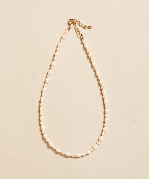 BEAUTY&YOUTH UNITED ARROWS（ビューティーアンドユースユナイテッドアローズ）の「BY 淡水パール ショートネックレス（ネックレス・レディース・オフホワイト・FREE）」の7枚目の写真