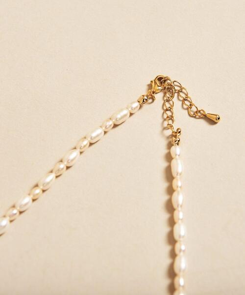 BEAUTY&YOUTH UNITED ARROWS（ビューティーアンドユースユナイテッドアローズ）の「BY 淡水パール ショートネックレス（ネックレス・レディース・オフホワイト・FREE）」の9枚目の写真