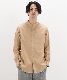 EDIFICE | コットンネル バンドカラーシャツ(シャツ/ブラウス)
