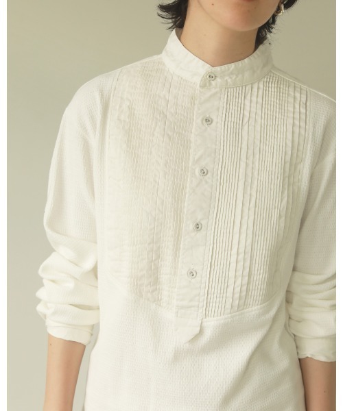 TODAYFUL（トゥデイフル）の「ピンタックサーマル（Tシャツ/カットソー・レディース・ブラック/キナリ・FREE）」の3枚目の写真