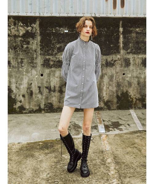 jouetie（ジュエティ）の「レースアップスニーカーソールロングブーツ（ブーツ・レディース・ボルドー/ブラック/ブラウン・M/L）」の6枚目の写真