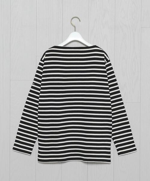 SAINT JAMES（セントジェームス）の「＜SAINT JAMES＞OUESSANT BORDER PULLOVER/カットソー（Tシャツ/カットソー・レディース・ブラック/オフホワイト/その他1・1/3）」の4枚目の写真