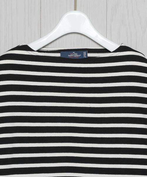 SAINT JAMES（セントジェームス）の「＜SAINT JAMES＞OUESSANT BORDER PULLOVER/カットソー（Tシャツ/カットソー・レディース・ブラック/オフホワイト/その他1・1/3）」の5枚目の写真