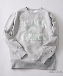 Champion（チャンピオン）の「【CHAMPION × BACK TO THE FUTURE】別注リバースウィーブ クルー "HVHS"（スウェット・メンズ）」