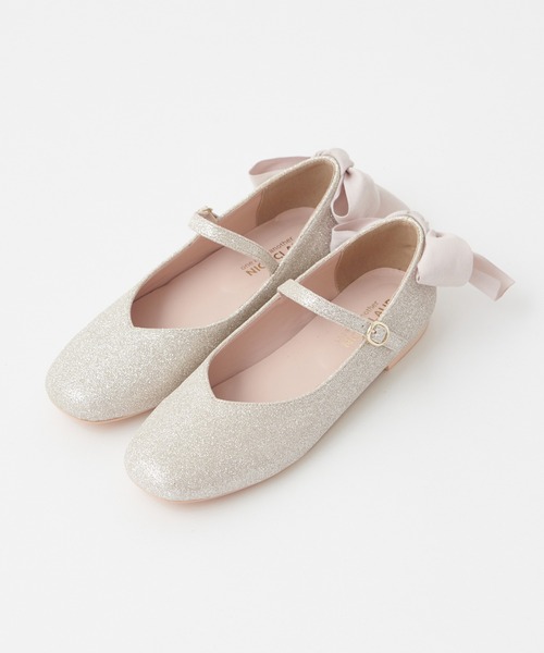 one after another NICE CLAUP(ワンアフターアナザーナイスクラップ)の「バックリボンバレエシューズ(バレエシューズ・レディース・ゴールド/シルバー/ベージュ・SMALL/LARGE/MEDIUM)」の3枚目の写真