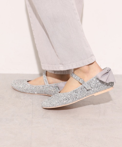 one after another NICE CLAUP(ワンアフターアナザーナイスクラップ)の「バックリボンバレエシューズ(バレエシューズ・レディース・ゴールド/シルバー/ベージュ・SMALL/LARGE/MEDIUM)」の20枚目の写真