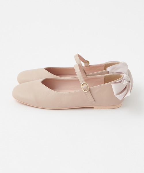one after another NICE CLAUP(ワンアフターアナザーナイスクラップ)の「バックリボンバレエシューズ(バレエシューズ・レディース・ゴールド/シルバー/ベージュ・SMALL/LARGE/MEDIUM)」の11枚目の写真
