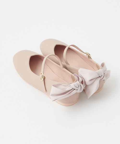 one after another NICE CLAUP(ワンアフターアナザーナイスクラップ)の「バックリボンバレエシューズ(バレエシューズ・レディース・ゴールド/シルバー/ベージュ・SMALL/LARGE/MEDIUM)」の12枚目の写真