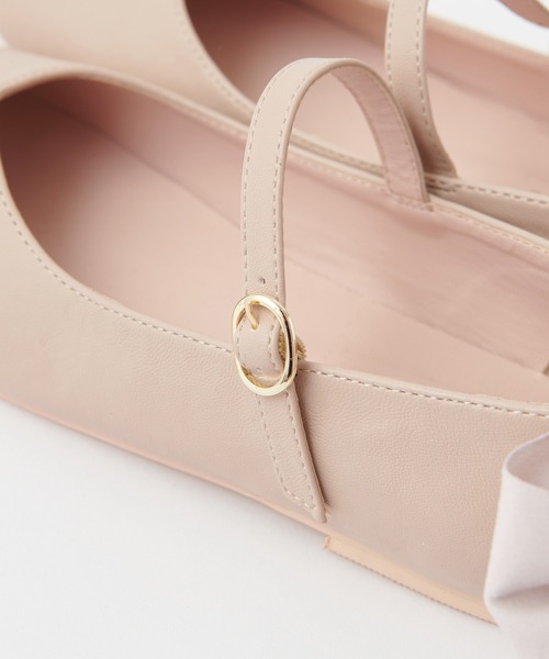 one after another NICE CLAUP(ワンアフターアナザーナイスクラップ)の「バックリボンバレエシューズ(バレエシューズ・レディース・ゴールド/シルバー/ベージュ・SMALL/LARGE/MEDIUM)」の16枚目の写真