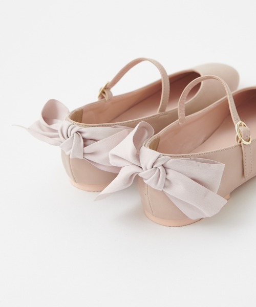 one after another NICE CLAUP(ワンアフターアナザーナイスクラップ)の「バックリボンバレエシューズ(バレエシューズ・レディース・ゴールド/シルバー/ベージュ・SMALL/LARGE/MEDIUM)」の14枚目の写真