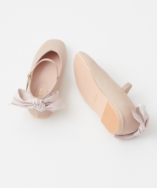 one after another NICE CLAUP(ワンアフターアナザーナイスクラップ)の「バックリボンバレエシューズ(バレエシューズ・レディース・ゴールド/シルバー/ベージュ・SMALL/LARGE/MEDIUM)」の15枚目の写真