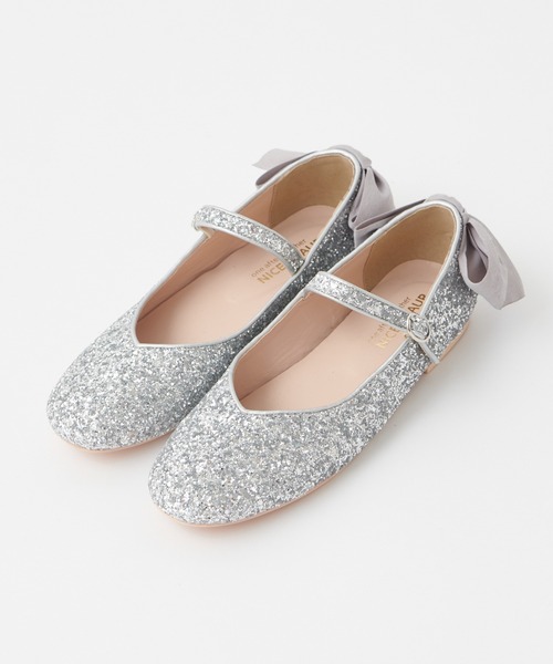 one after another NICE CLAUP(ワンアフターアナザーナイスクラップ)の「バックリボンバレエシューズ(バレエシューズ・レディース・ゴールド/シルバー/ベージュ・SMALL/LARGE/MEDIUM)」の17枚目の写真