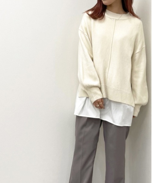 ハイネックニット シャツライクインナー Zozotown限定アイテム ニット セーター Apres Jour Mignon アプレジュールミニョン のファッション通販 Zozotown