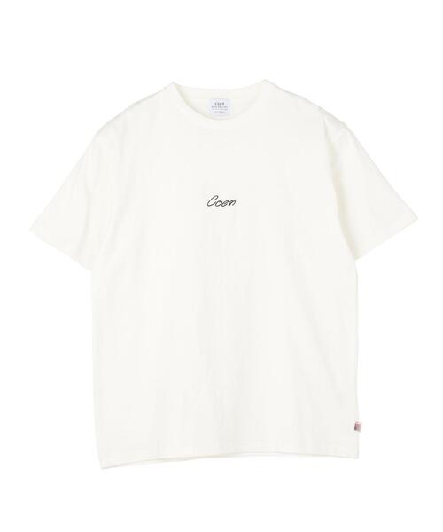 coen（コーエン）の「コーエンロゴ刺繍Tシャツ（Tシャツ/カットソー・メンズ・ブラック/ホワイト・LARGE/MEDIUM/SMALL/X-LARGE）」の3枚目の写真