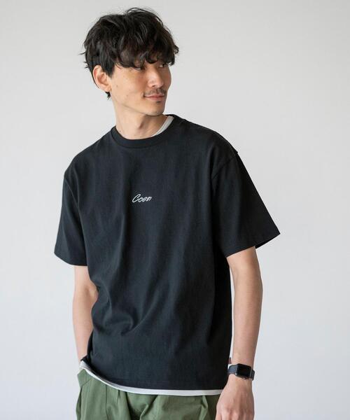 coen（コーエン）の「コーエンロゴ刺繍Tシャツ（Tシャツ/カットソー・メンズ・ブラック/ホワイト・LARGE/MEDIUM/SMALL/X-LARGE）」の17枚目の写真