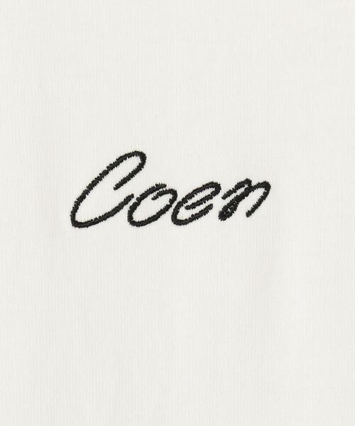 coen（コーエン）の「コーエンロゴ刺繍Tシャツ（Tシャツ/カットソー・メンズ・ブラック/ホワイト・LARGE/MEDIUM/SMALL/X-LARGE）」の4枚目の写真