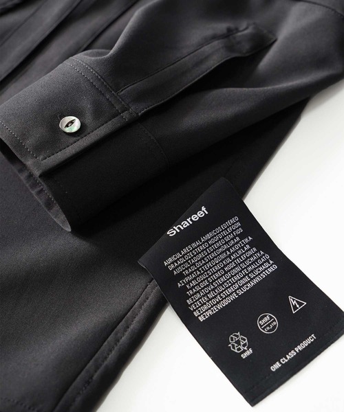 SHAREEF（シャリーフ）の「LAYERED L/S SHIRTS（シャツ/ブラウス・メンズ・ブラック/グレイッシュブルー/ネイビー/モカ/ホワイト・3/2/1）」の7枚目の写真