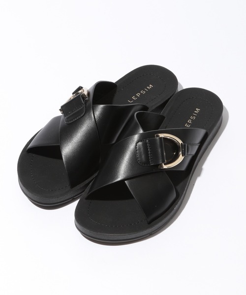 LEPSIM（レプシィム）の「バックルソフトサンダル　925182（サンダル・レディース・ブラック/ダークブラウン/オフホワイト/パイソン・SMALL/MEDIUM/LARGE）」の12枚目の写真