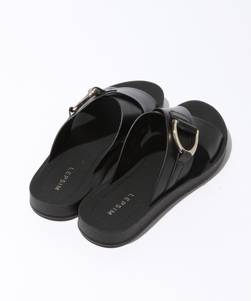 LEPSIM（レプシィム）の「バックルソフトサンダル　925182（サンダル・レディース・ブラック/ダークブラウン/オフホワイト/パイソン・SMALL/MEDIUM/LARGE）」の9枚目の写真