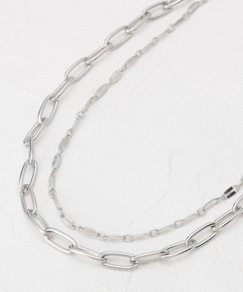 SHOO・LA・RUE（シューラルー）の「◆Ｗチェーンマンテルネックレス（ネックレス・レディース・シルバー/ゴールド・00）」の4枚目の写真