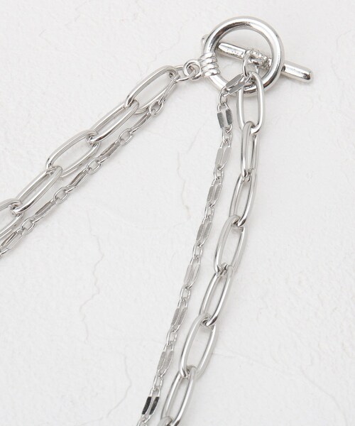 SHOO・LA・RUE（シューラルー）の「◆Ｗチェーンマンテルネックレス（ネックレス・レディース・シルバー/ゴールド・00）」の5枚目の写真