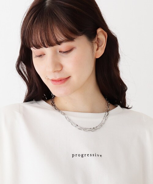 SHOO・LA・RUE（シューラルー）の「◆Ｗチェーンマンテルネックレス（ネックレス・レディース・シルバー/ゴールド・00）」の7枚目の写真