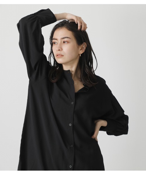 極美品　パラスパレス　毛100%　バンドカラー　Aライン　チェック　ロングシャツ 2025年最新】PAL'LAS PALACE 柄：チェック 長袖・七分袖の人気アイテム