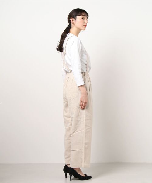 Samansa Mos2(サマンサ モスモス)の「サス付ギャザーパンツ(その他パンツ・レディース・チャコール/モカ/キナリ・フリ-)」の4枚目の写真