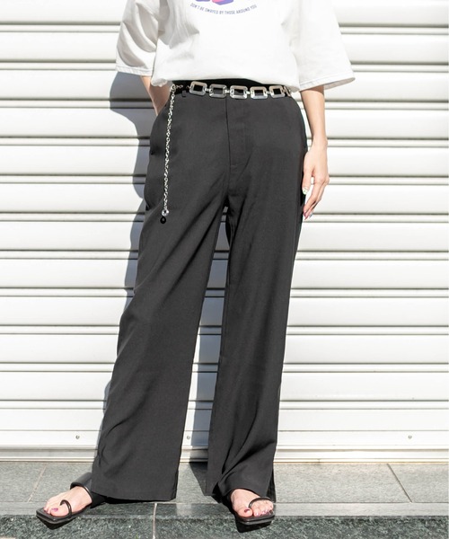 RASVOA（ラスボア）の「パターンルーズパンツ（その他パンツ・レディース・ブラック/ブラウン/ブラック系その他・FREE）」の2枚目の写真