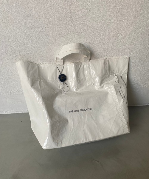 THEATRE PRODUCTS（シアタープロダクツ）の「タイベックトートバッグ / THEATRE PRODUCTS（トートバッグ・レディース・ホワイト/ブラック・FREE）」の2枚目の写真