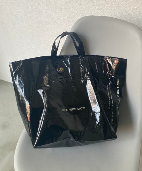 THEATRE PRODUCTS（シアタープロダクツ）の「タイベックトートバッグ / THEATRE PRODUCTS（トートバッグ・レディース・ホワイト/ブラック・FREE）」の9枚目の写真