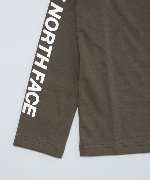 THE NORTH FACE（ザノースフェイス）の「THE NORTH FACE/スクエアロゴロングティーシャツ 長袖（Tシャツ/カットソー・キッズ・ブルー/カーキ/ホワイト・120/130/110）」の9枚目の写真