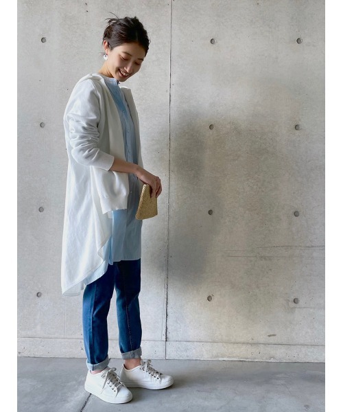 BEARDSLEY（ビアズリー）の「ウシロフレアニットパーカー（パーカー・レディース・ブラック/ホワイト・FREE）」の20枚目の写真