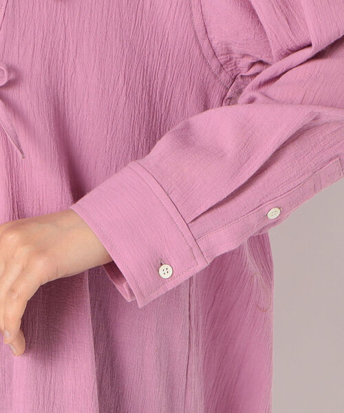 fredy repit（フレディレピ）の「チャイナディテールシャツ（シャツ/ブラウス・レディース・オフホワイト/ピンク・38）」の9枚目の写真