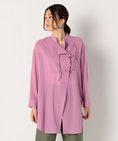 fredy repit（フレディレピ）の「チャイナディテールシャツ（シャツ/ブラウス・レディース・オフホワイト/ピンク・38）」の21枚目の写真