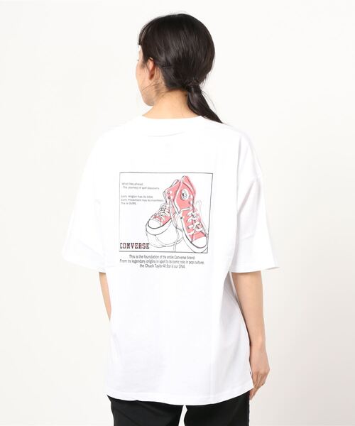 CONVERSE（コンバース）の「CONVERSE/コンバース オールスター シューズ イラストプリントT（Tシャツ/カットソー・メンズ・ホワイト/ブラック/ベージュ/グリーン・LL/M/L）」の20枚目の写真
