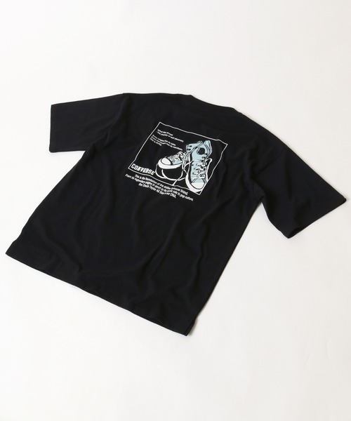 CONVERSE（コンバース）の「CONVERSE/コンバース オールスター シューズ イラストプリントT（Tシャツ/カットソー・メンズ・ホワイト/ブラック/ベージュ/グリーン・LL/M/L）」の17枚目の写真