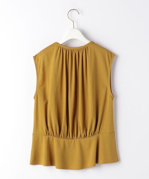 closet story（クローゼットストーリー）の「＜closet story＞ ウエストギャザー ペプラム カットソー（Tシャツ/カットソー・レディース・ホワイト/イエロー・FREE）」の8枚目の写真