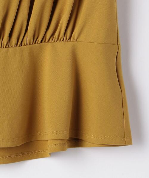 closet story（クローゼットストーリー）の「＜closet story＞ ウエストギャザー ペプラム カットソー（Tシャツ/カットソー・レディース・ホワイト/イエロー・FREE）」の18枚目の写真