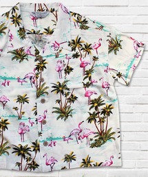 ビッグシルエット総柄レーヨンアロハシャツ キッズ