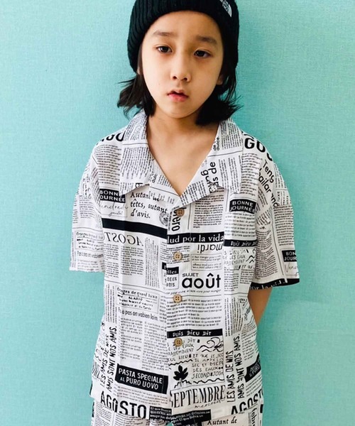 THE CASUAL(カジュアル)の「ビッグシルエット総柄レーヨンアロハシャツ キッズ(シャツ/ブラウス・キッズ・J/C/L/B/D/F/K/A/E/H/G/I・150cm/120cm/160cm/140cm/110cm/130cm)」の11枚目の写真