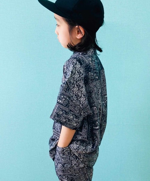 THE CASUAL(カジュアル)の「ビッグシルエット総柄レーヨンアロハシャツ キッズ(シャツ/ブラウス・キッズ・J/C/L/B/D/F/K/A/E/H/G/I・150cm/120cm/160cm/140cm/110cm/130cm)」の22枚目の写真