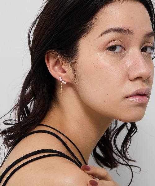 JUPITER(ジュピター)の「【K10】淡水パールイヤリング<動画あり>(イヤリング・レディース・ゴールド・FREE)」の19枚目の写真