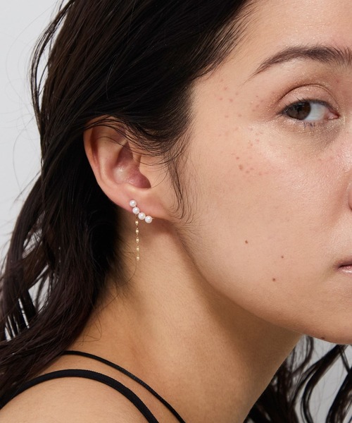 JUPITER(ジュピター)の「【K10】淡水パールイヤリング<動画あり>(イヤリング・レディース・ゴールド・FREE)」の20枚目の写真