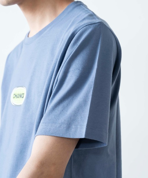 WEGO(ウィゴー)の「WEGO/ワンポイントオーバルロゴプリント半袖T(Tシャツ/カットソー・メンズ・ホワイト/ブルー・SMALL/MEDIUM/LARGE/X-LARGE)」の13枚目の写真