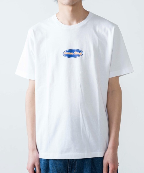 WEGO(ウィゴー)の「WEGO/ワンポイントオーバルロゴプリント半袖T(Tシャツ/カットソー・メンズ・ホワイト/ブルー・SMALL/MEDIUM/LARGE/X-LARGE)」の11枚目の写真