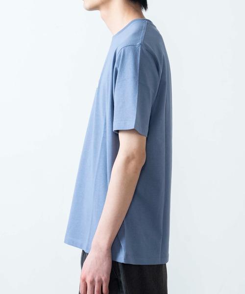 WEGO(ウィゴー)の「WEGO/ワンポイントオーバルロゴプリント半袖T(Tシャツ/カットソー・メンズ・ホワイト/ブルー・SMALL/MEDIUM/LARGE/X-LARGE)」の6枚目の写真
