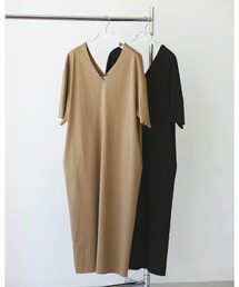 mami　todayful ハーフスリーブカットドレス TODAYFUL（トゥデイフル）の「ハーフスリーブタックドレス