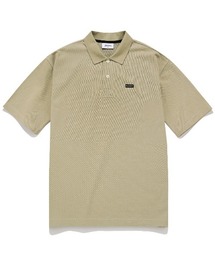 【COVERNAT】PIQUE KNIT S/S TEE / カバーナット ピケ ニット ワンポイント ロゴ ポロシャツ